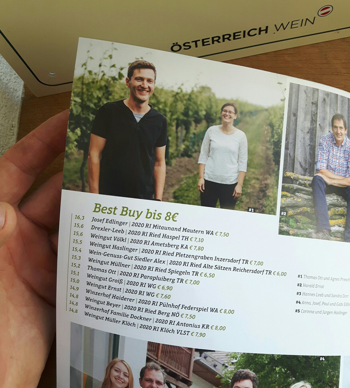 Vinaria Riesling-Verkostung: Best Buy für den Parapluiberg 2020