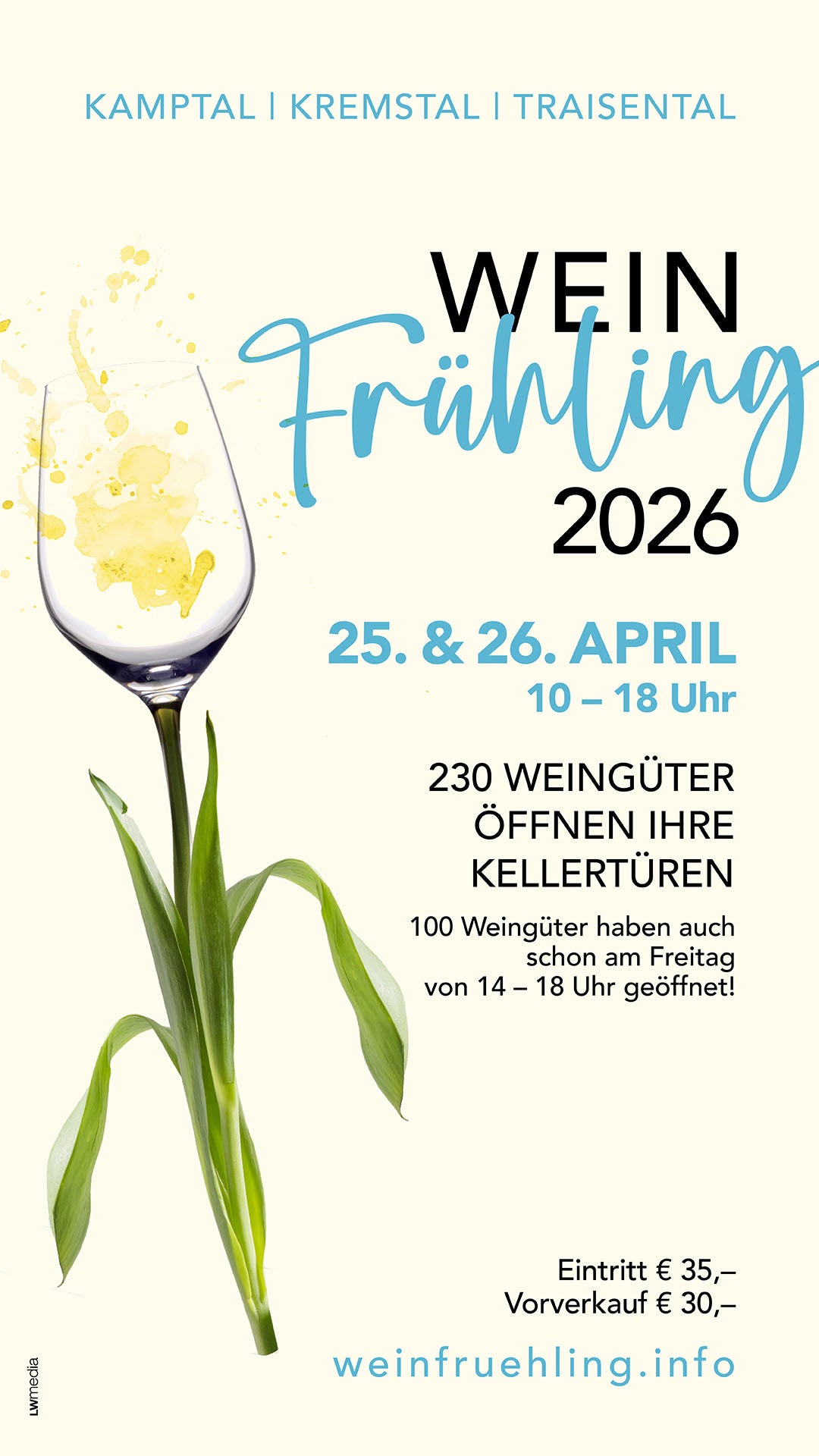 Weinfrühling 2026 in Kamptal, Kremstal und Traisental